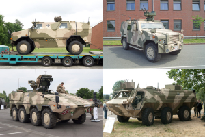 Fahrzeuge der Bundeswehr in UTF Tarn